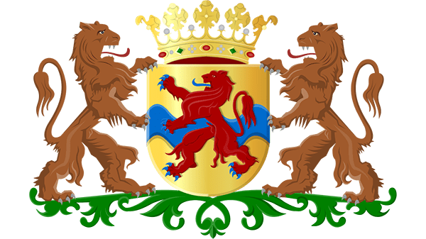 Wapen provincie Overijssel Provinciewapen Overijssel - in kleur op transparante achtergrond - 600 * 337 pixels